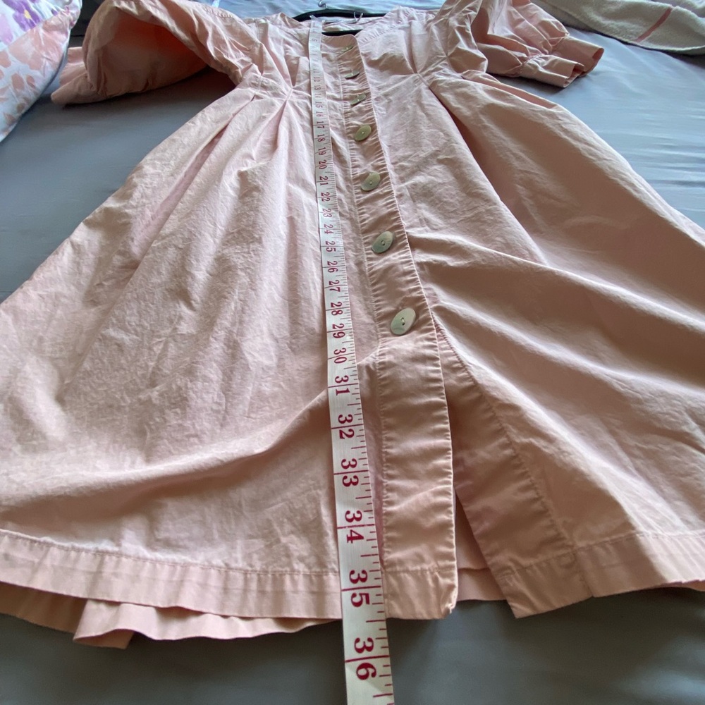 MEILLEUR MOMENT $223 Retail - Pink Button-Down V-Neck Women's Dress - Size M - Picture 9 of 10